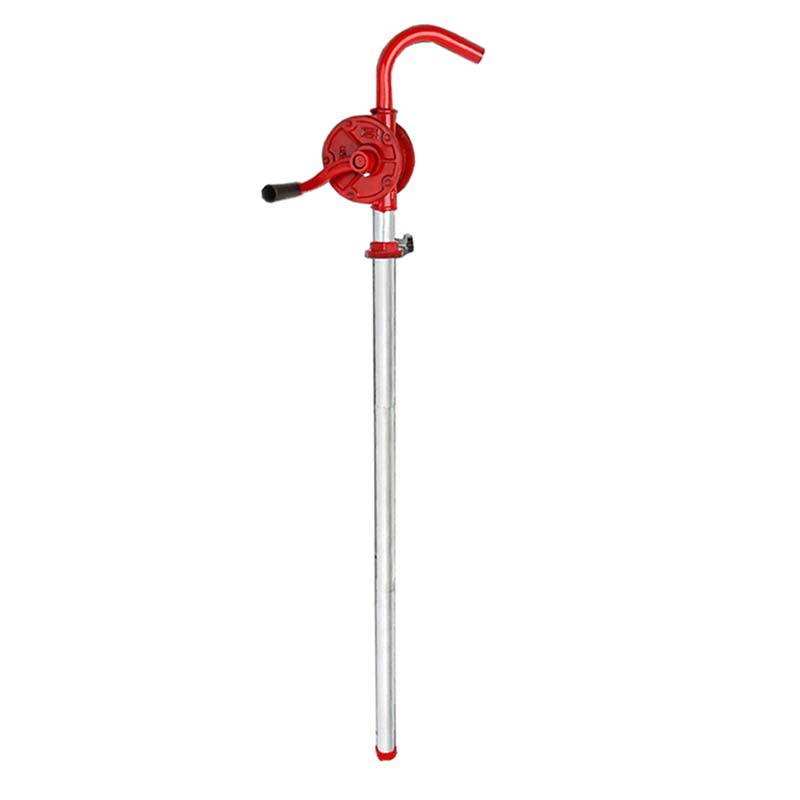 Telung Input Tube Cast Iron Oil Rotary Hand Pump kanggo Drum
